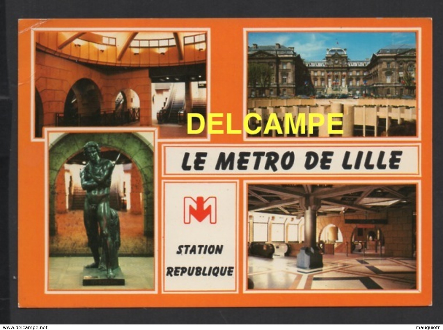 DF / CHEMINS DE FER / MÉTRO DE LILLE : STATION RÉPUBLIQUE -  MULTIVUES - Métro