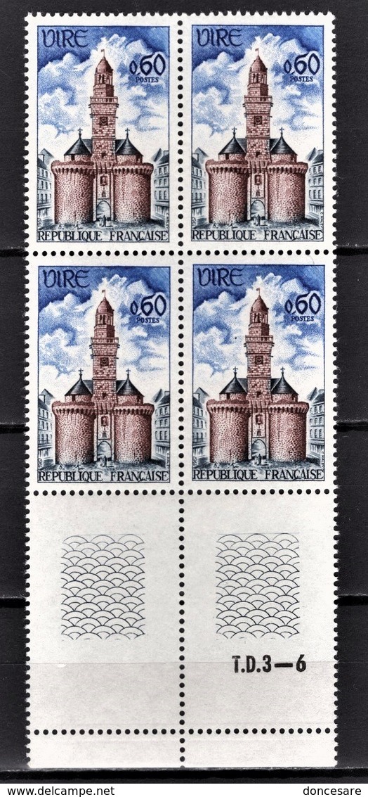 FRANCE 1966 -  Y.T. N° 1500 EN BLOC DE 4 TP NEUFS** - Neufs