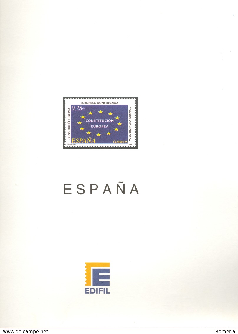 España - Suplemento EDIFIL Año 2005 - Montado Con Filaestuches Transparentes - 11 Hojas - Envio Gratuito A España - Afgedrukte Pagina's