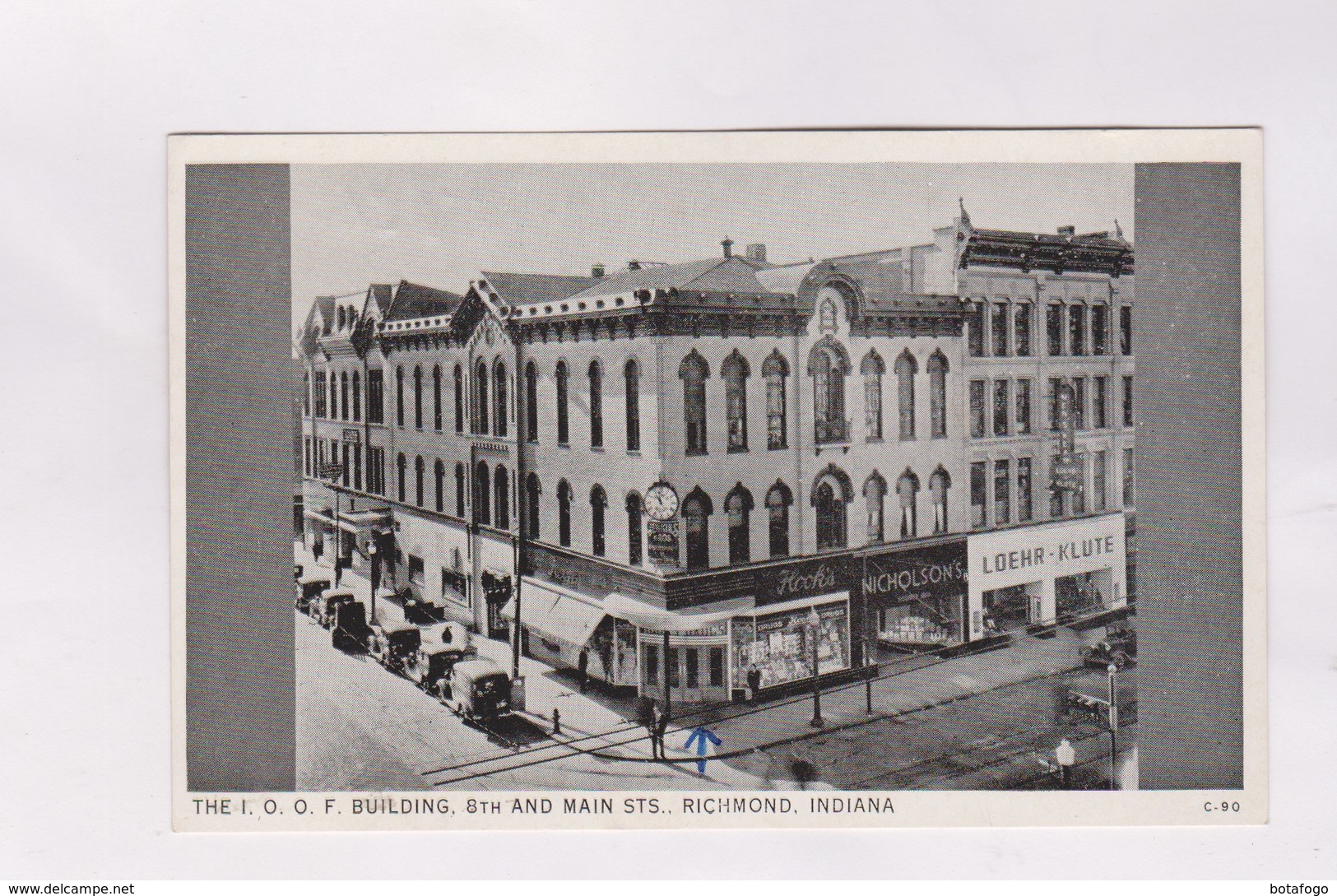 CPA PHOTO RICHMOND, THE I.O.O.F BUILDING. STH AND MAIN STS - Richmond