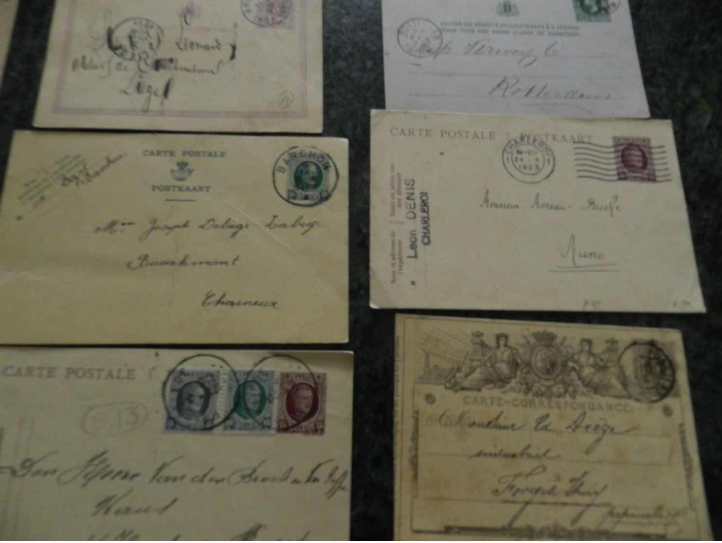 BELGIQUE  LOT DE 20  ANCIENS ENTIERS POSTAUX OU CARTES   TRES VARIES VOIR 4 PHOTOS - Otros & Sin Clasificación