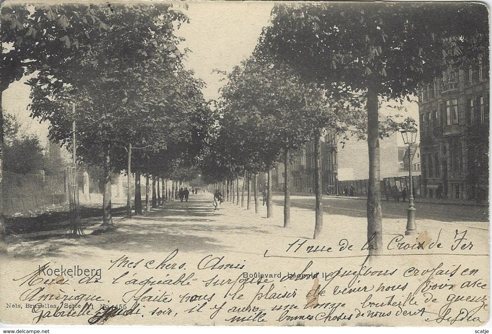 Koekelberg    Boulevard Léopold II   -   1903   Naar   Ixelles - Koekelberg