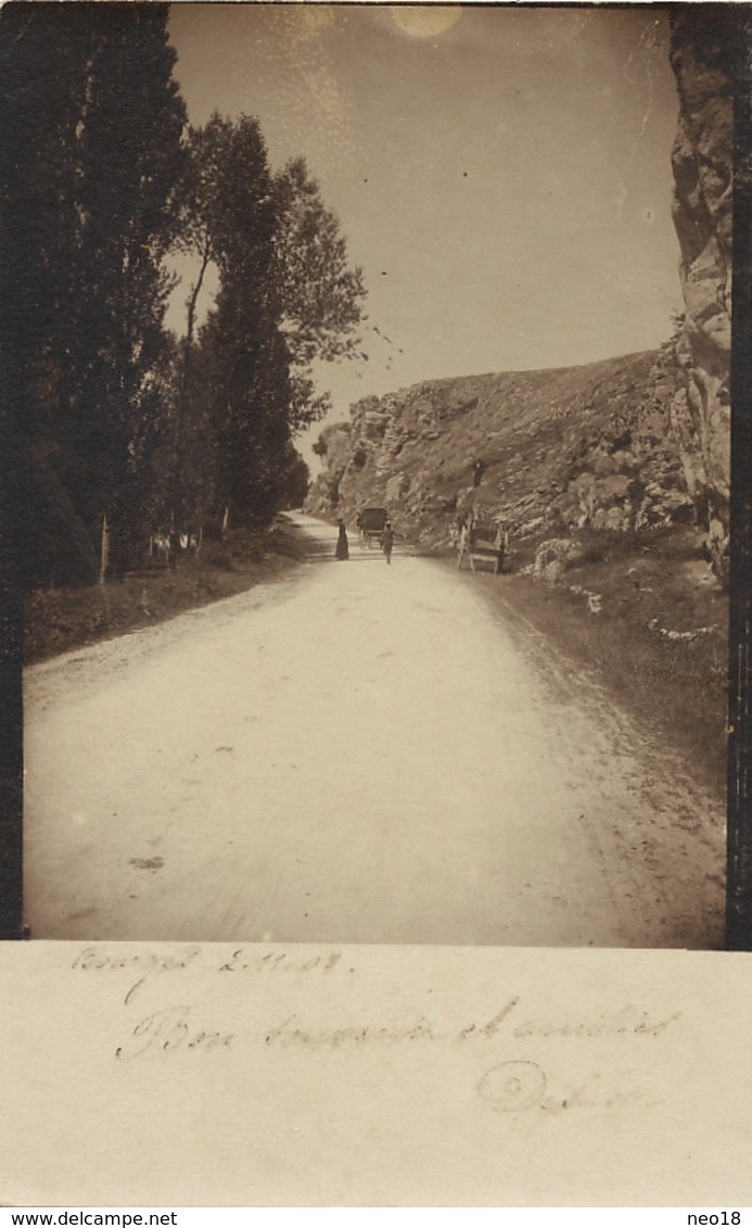 Carte Photo Environs De Bourges  Envoi 1902 à Chateauneuf Sur Cher - Autres & Non Classés