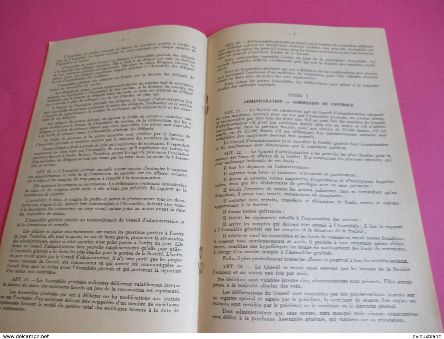 Livret De Coopérateur / L'Union Des Coopérateurs Du Centre/ Arthur Mignot/ Guéret / CREUSE//1965  VPN175 - Autres & Non Classés