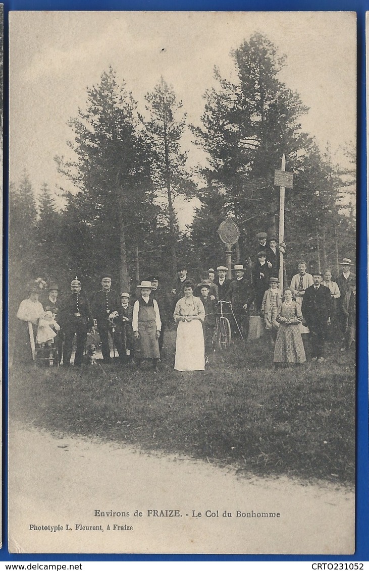 Environs De FRAIZE   Au Col Du Bonhomme        Animées    écrite En 1916 - Fraize