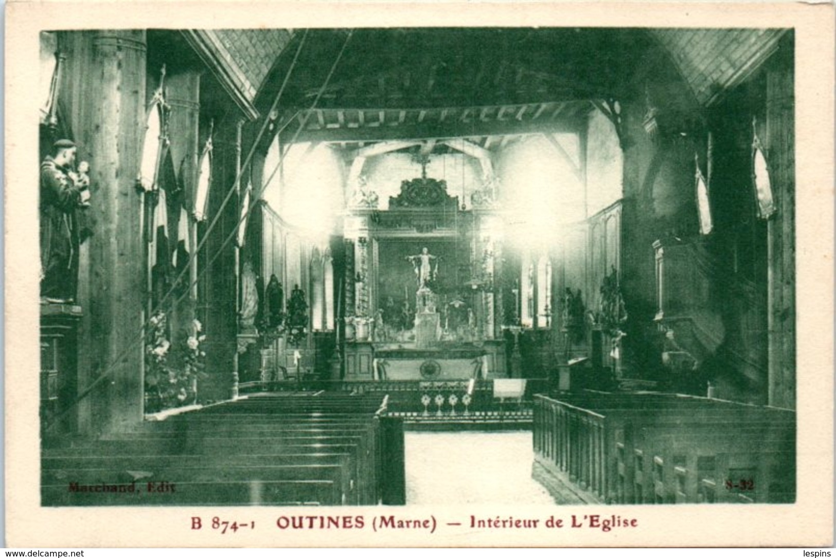 51 - OUTINES --  Intérieur De L'Eglise - Autres & Non Classés