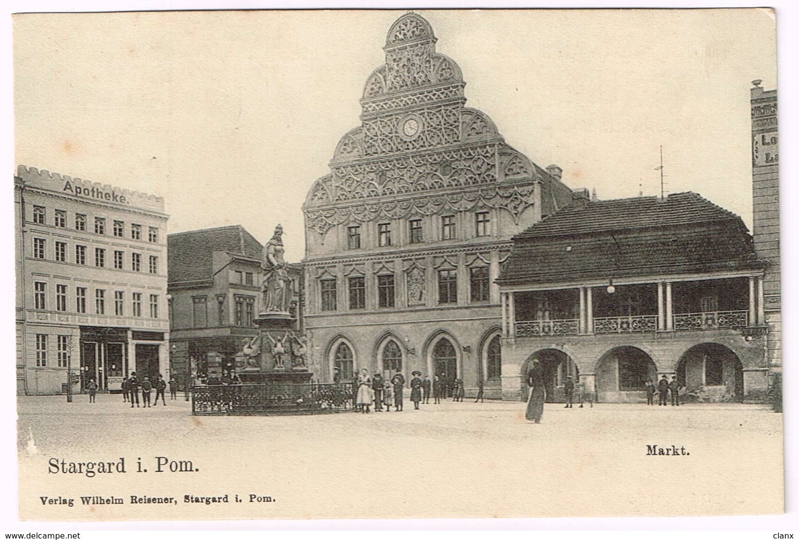 STARGARD SZCZECINSKI 1910 Markt - Pommern