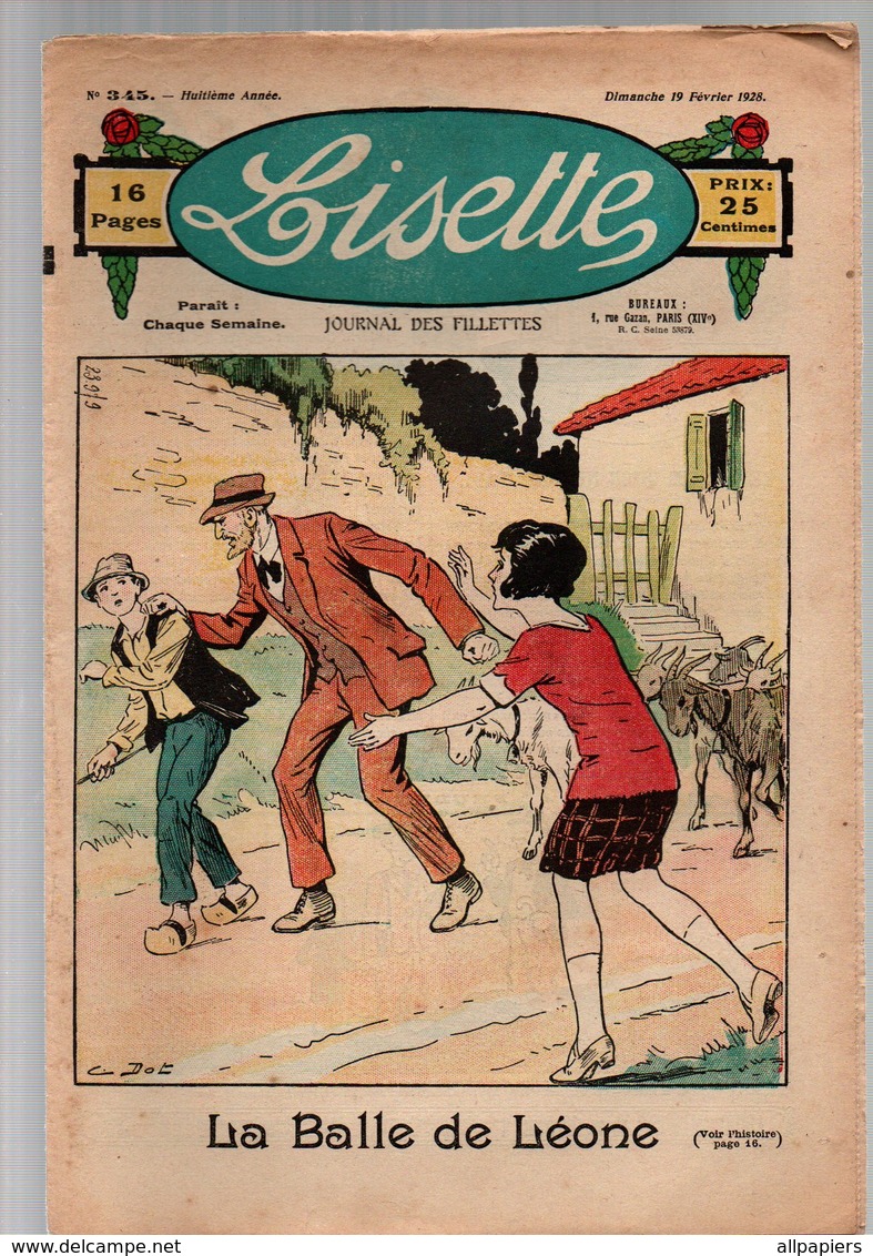 Lisette N°345 Théâtre De Lisette Sur Le Vif Comédie En Un Acte - Le Voyage De La Cigale - Pour Si Peu De 1928 - Lisette