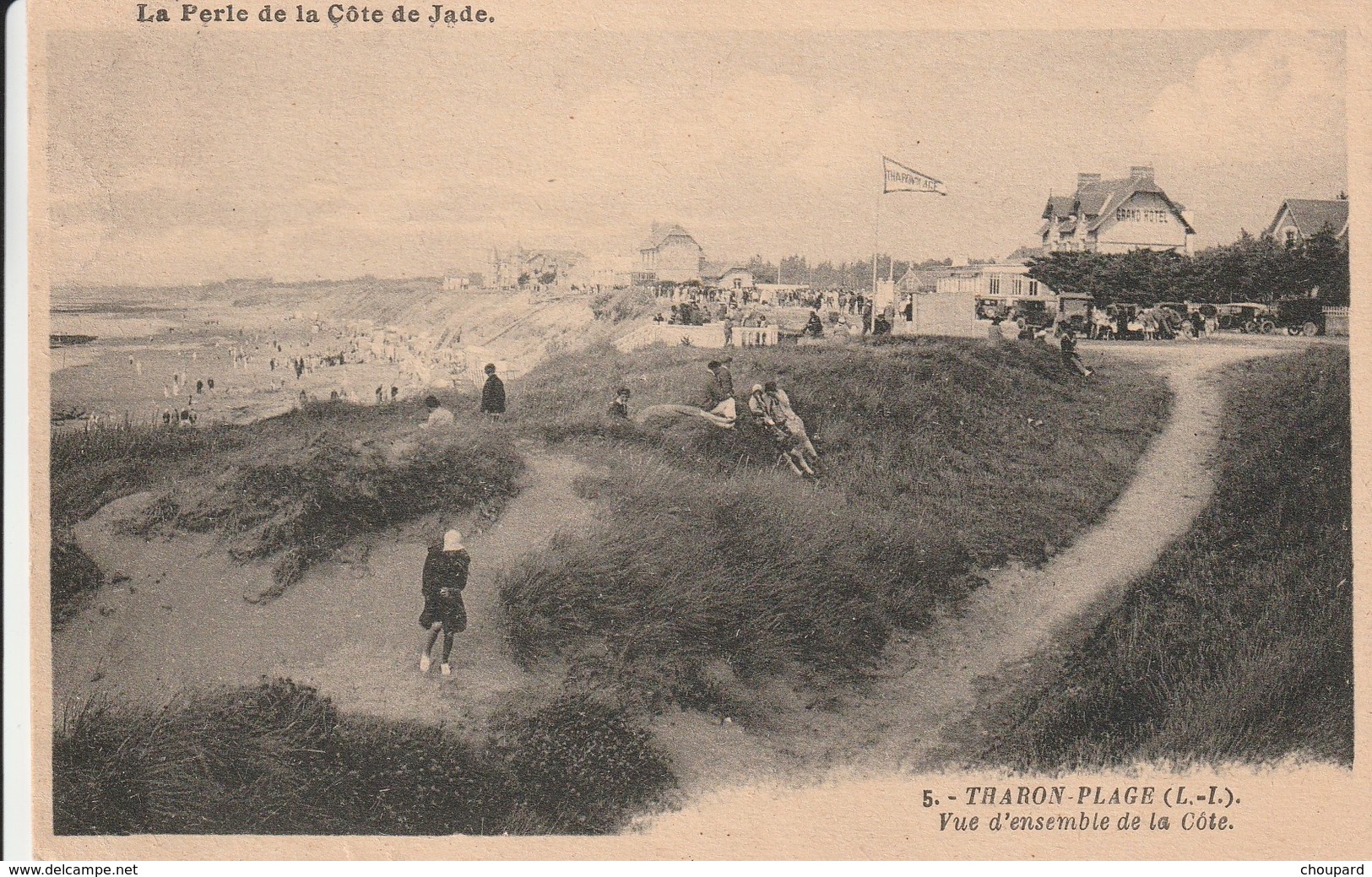44 - Carte Postale Ancienne De THARON PLAGE  Vue D'ensemble - Tharon-Plage