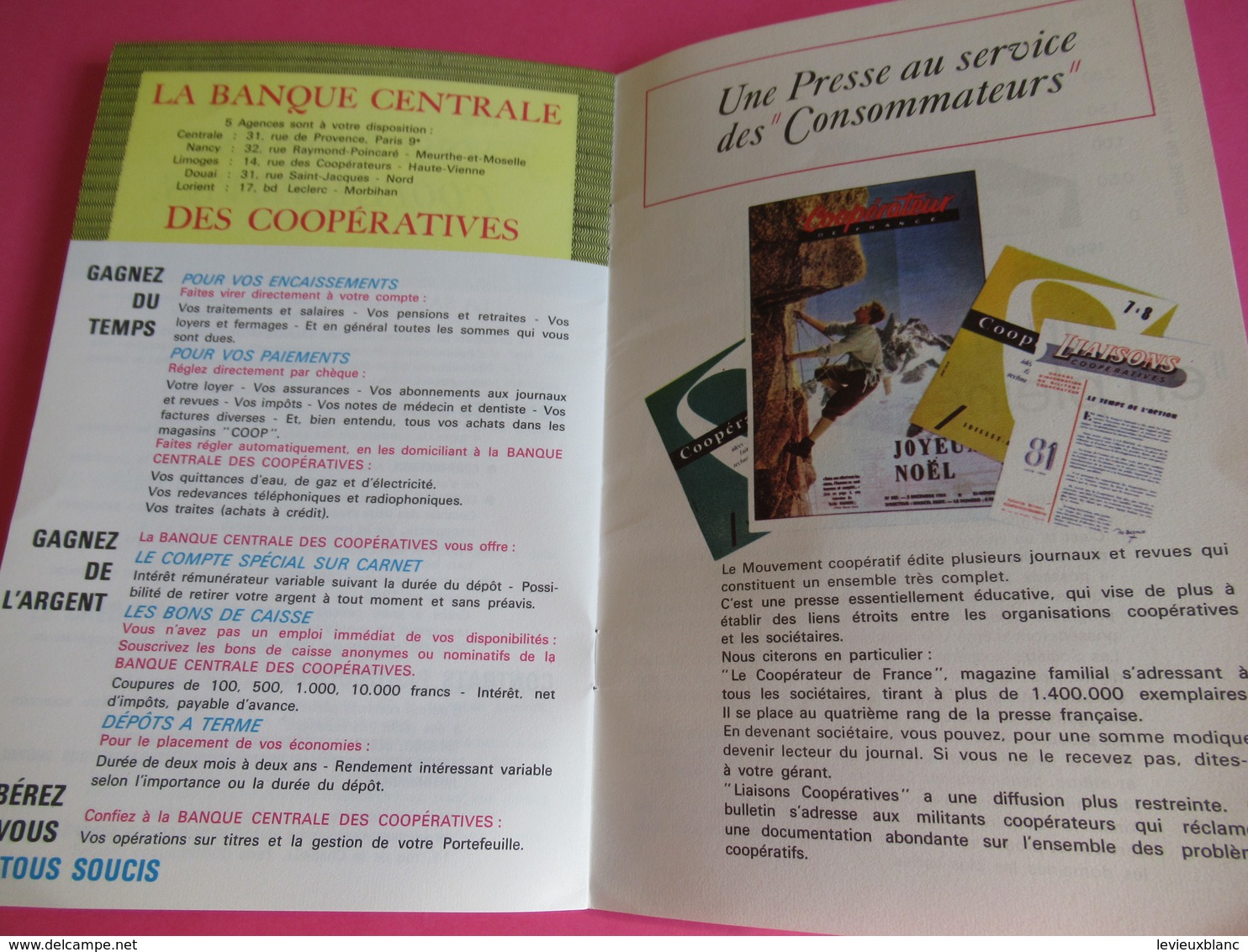 Fascicule publicitaire/ COOP/ Fédération Nationale des Coopératives de Consommation/ DOUAI et ses Environs//1966  VPN174