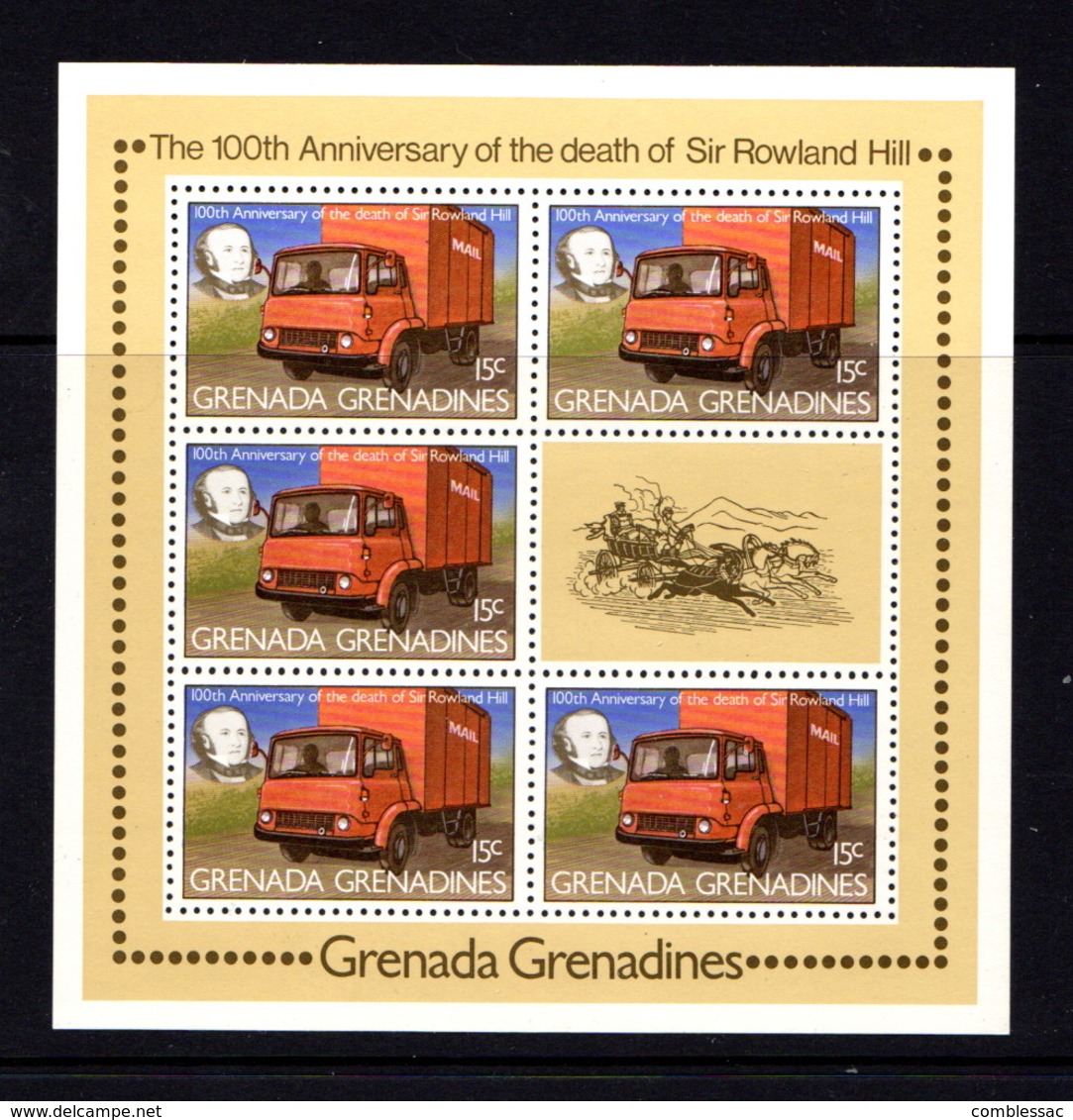 GRENADA  GRENADINES   1979    Death  Centenary  Of  Sir  Rowland  Hill   4  Sheetlets       MNH - Grenada (1974-...)