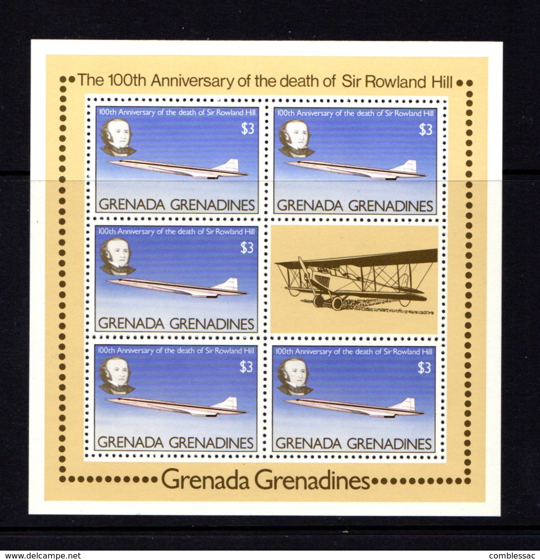 GRENADA  GRENADINES   1979    Death  Centenary  Of  Sir  Rowland  Hill   4  Sheetlets       MNH - Grenada (1974-...)