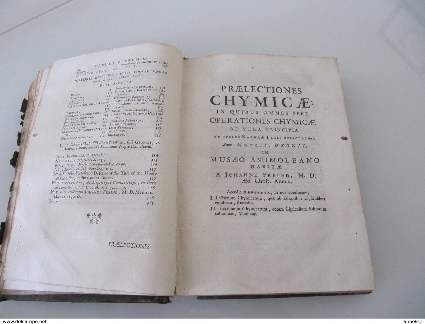 1735 Opera Omnia Medica  Ouvrage En Latin De Joannis Freind Maladies Pathologies Médecine Médicaments - Livres Anciens