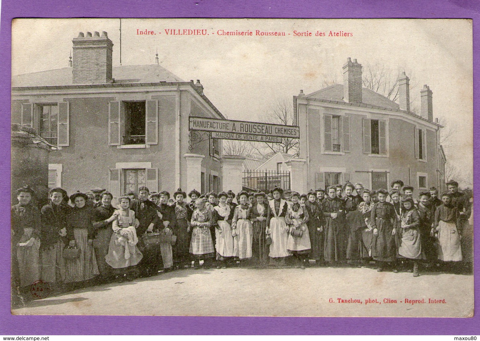 VILLEDIEU - Chemiserie Rousseau - Sortie Des Ateliers - 1904 - - Other & Unclassified