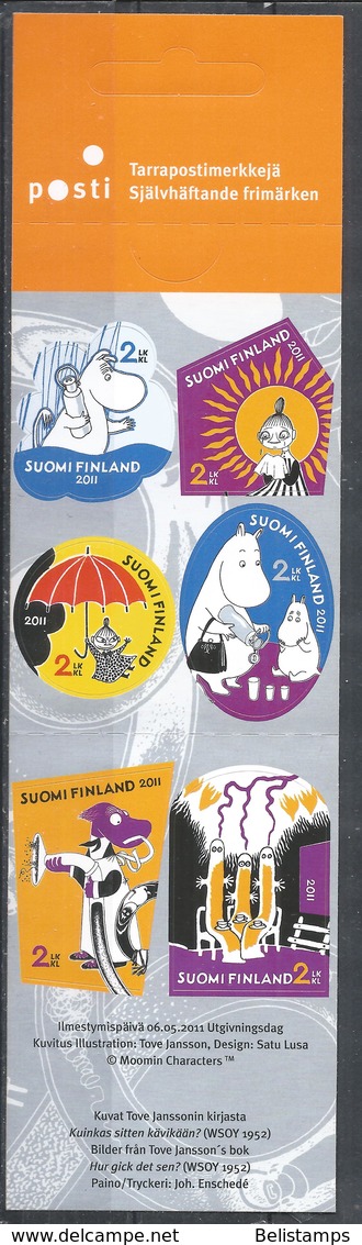 Finland 2011. Scott #1380 (MNH) The Moomin Booklet ** Complete Set - Nuevos