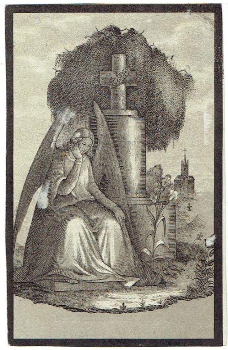 Pieter Van Der OUGSTRAETE - Doodsprentje - Pastoor Brugge - Kortrijk Pastoot St Maertens Overleden 29 Maert 1864 - Santini