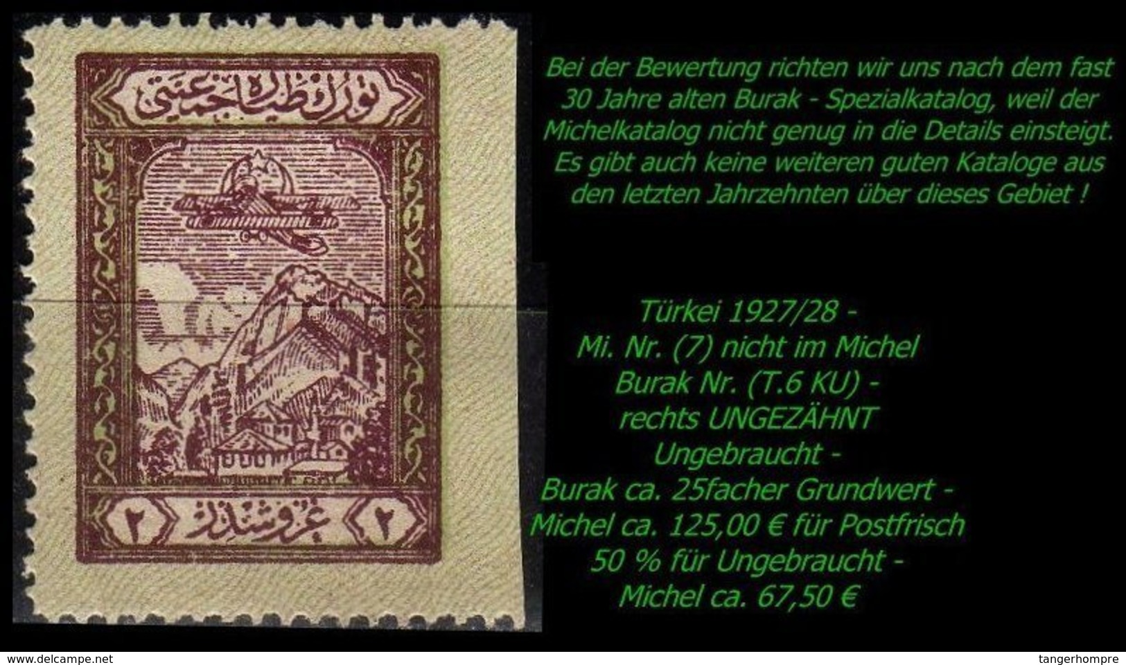 Luftfahrt - (Mi. Nr. 7) - Burak T. 6 KU - Ongebruikt