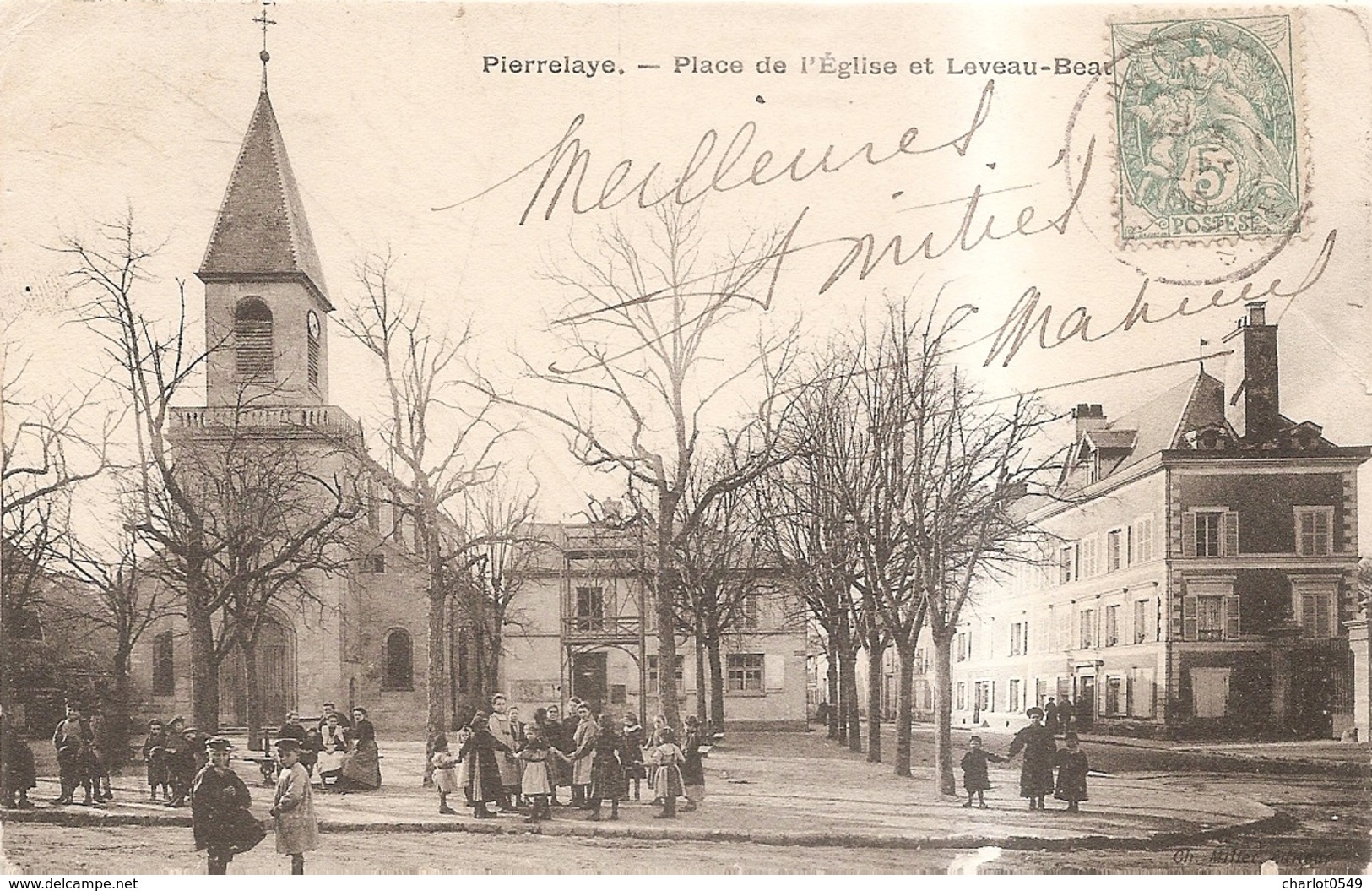 Place De L'eglise Et Leveau Beauchet - Pierrelaye