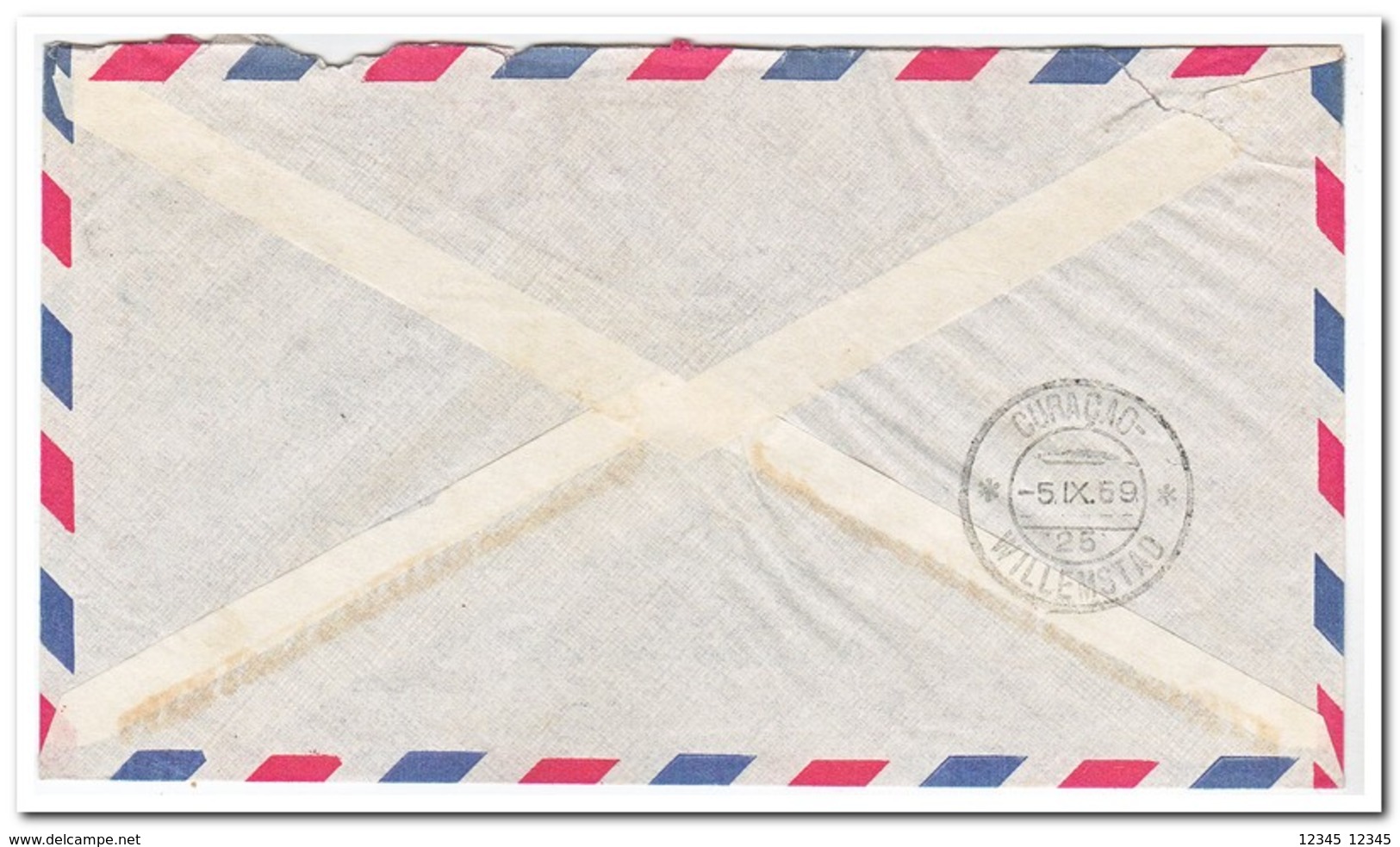 Haïti, 12 letters with red cross stamps