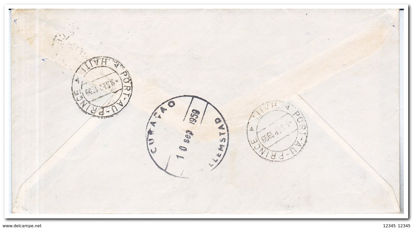 Haïti, 12 letters with red cross stamps