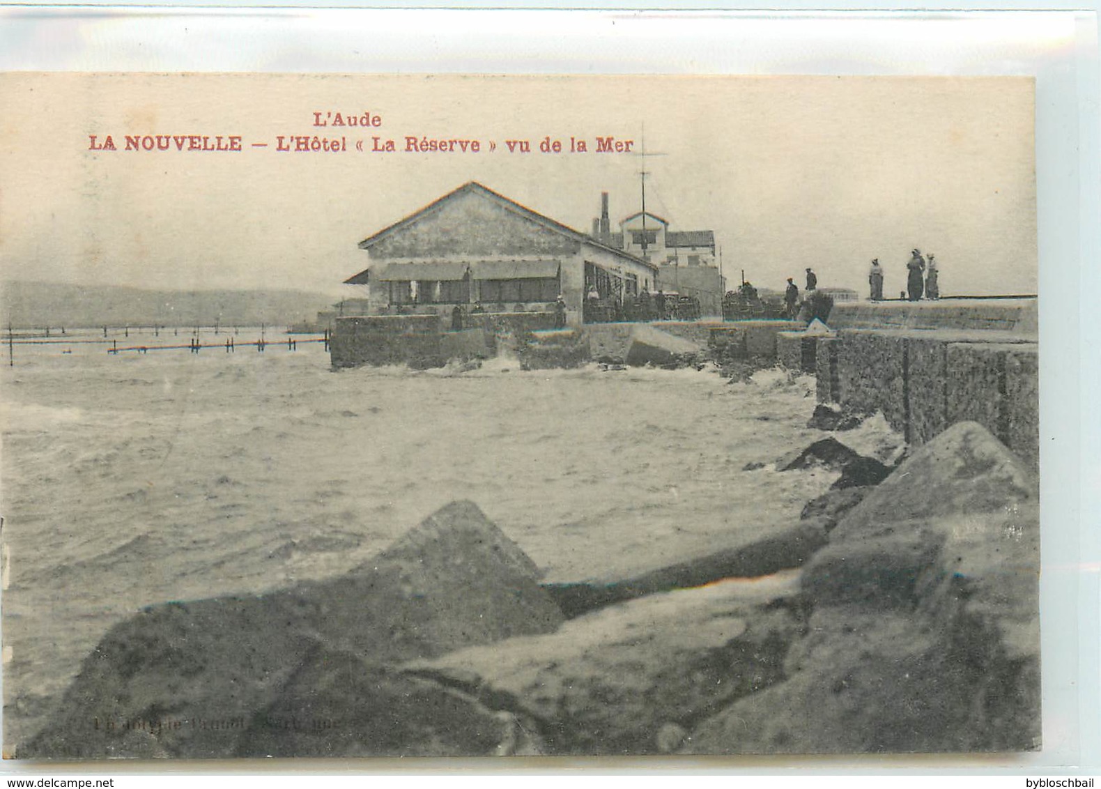 CPA 11 Aude  LA NOUVELLE L'Hotel "La Réserve" Vu De La Mer - Port La Nouvelle