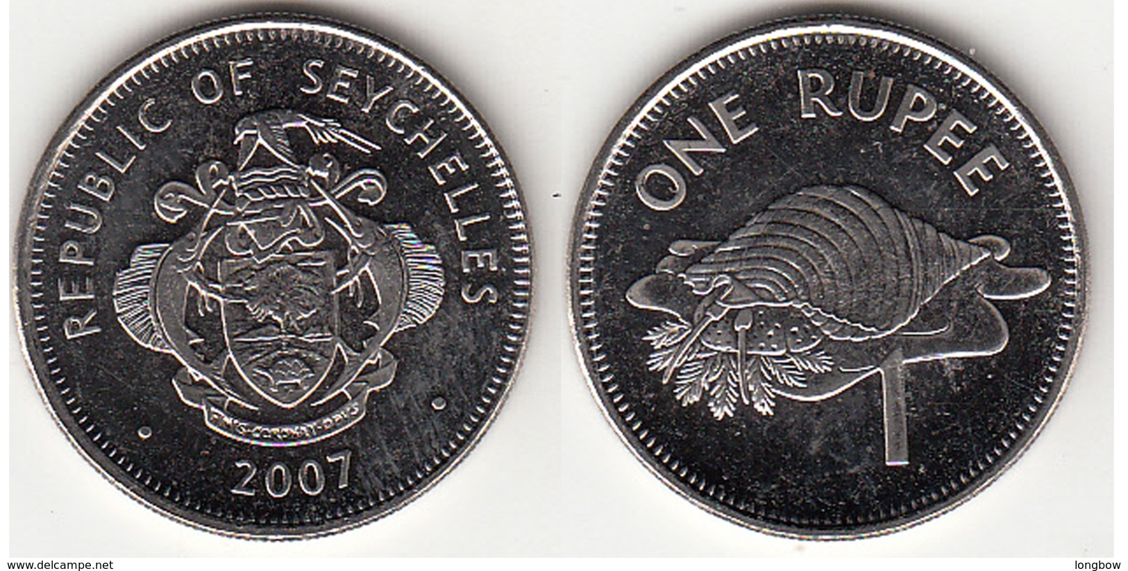 Seychelles 1 Rupee 2007 KM#50.2 - Used - Seychellen