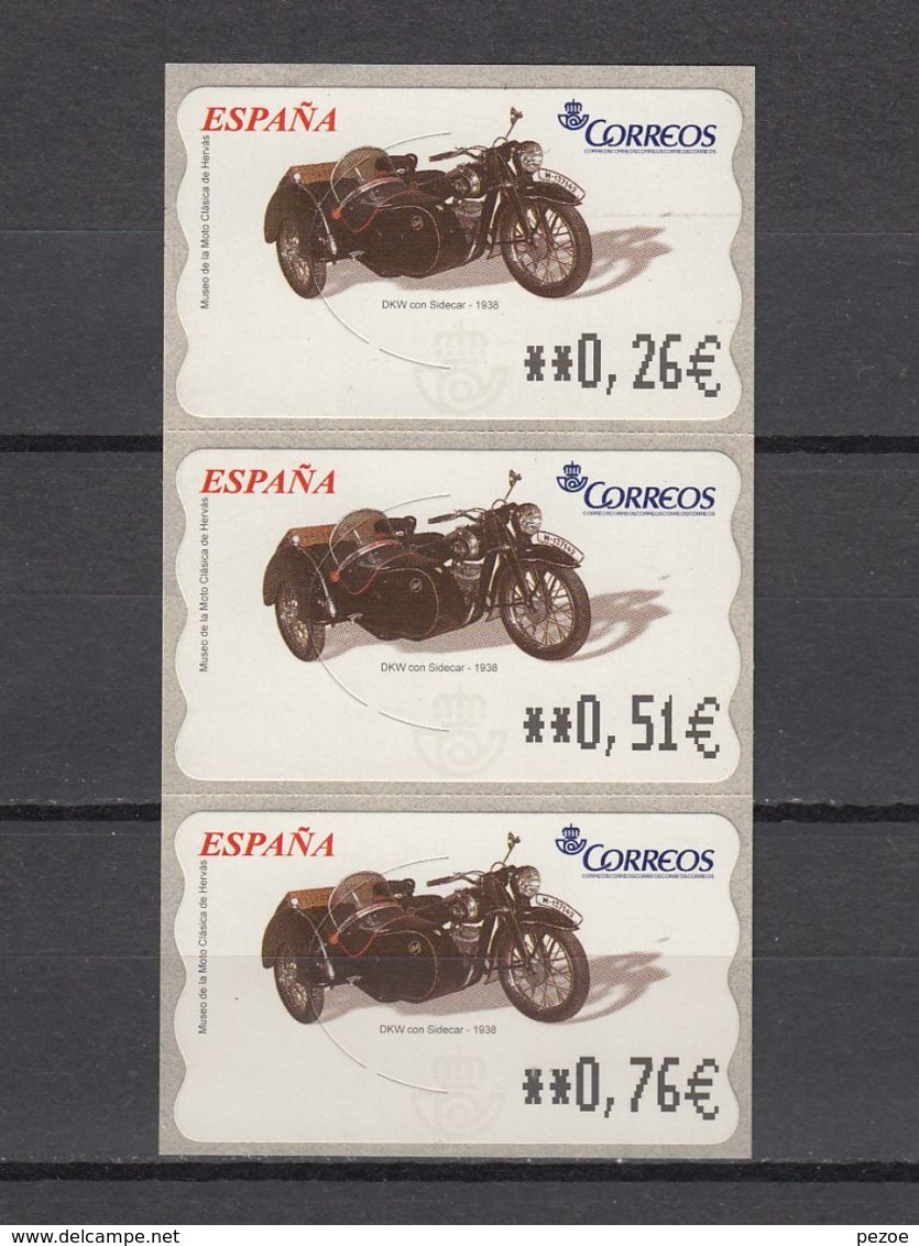 Spanien - Automaten-Marken:  ATM Nr.132  3 W ** - Motorräder - Autres & Non Classés