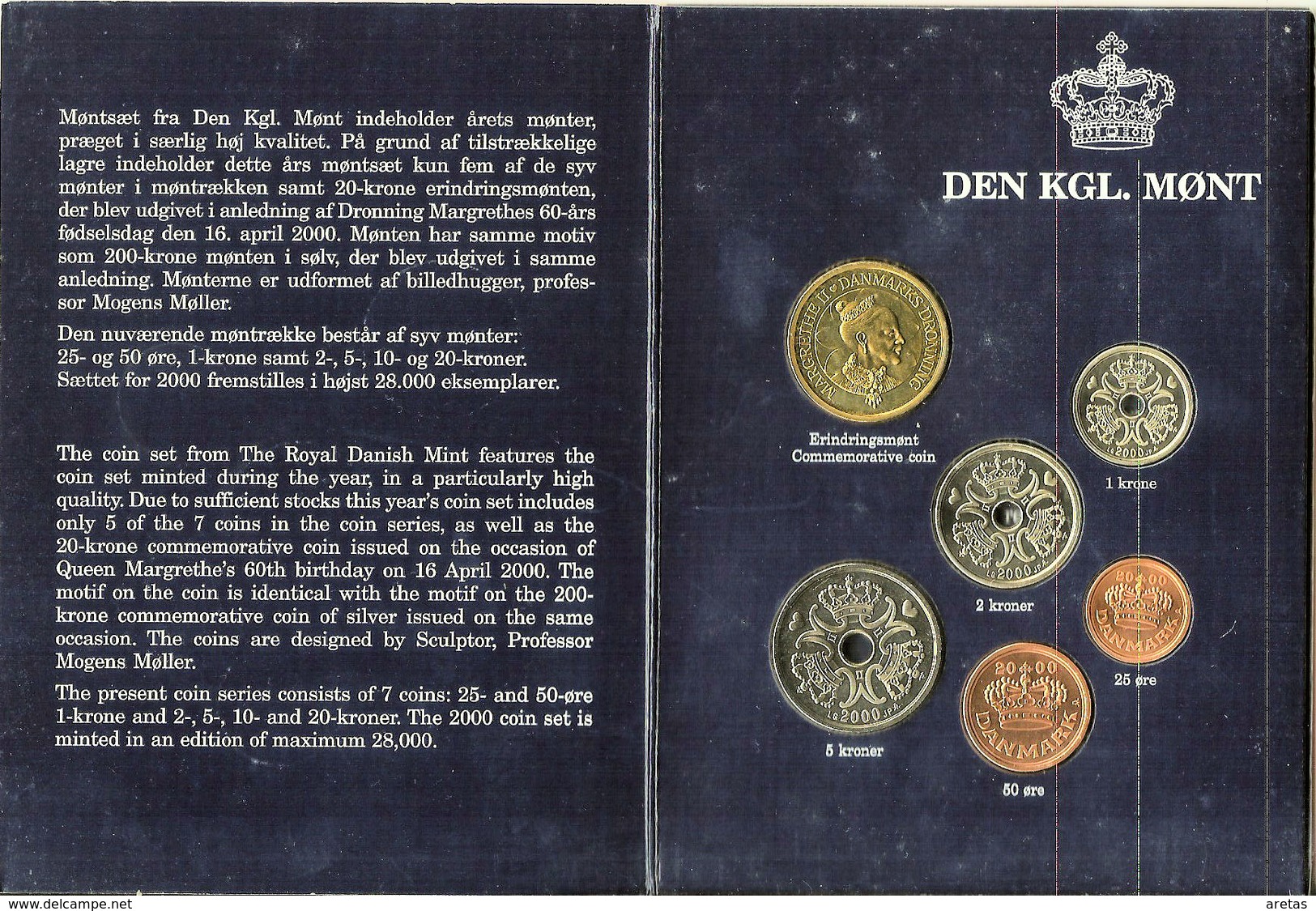 2000 Monnaies Fleur De Coin - Danemark - Danemark