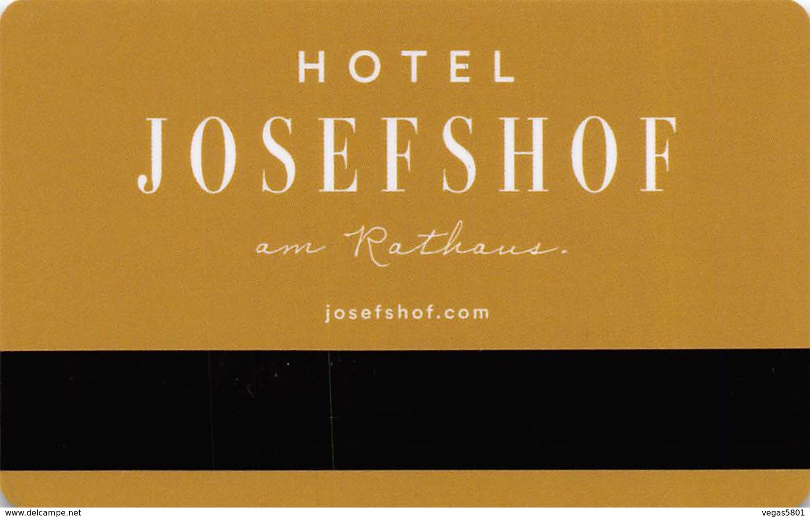 HOTEL JOSEFSHOF - Vienna, Austria -  Hotel Room Key Card, Hotelkarte, Clef De Hotel - Hotelkarten