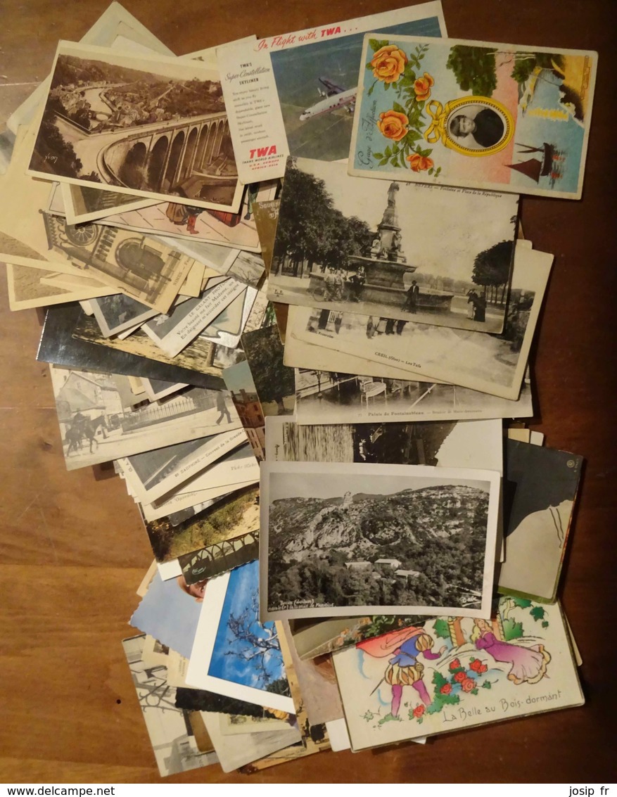 LOT De Plus De 100 CARTES POSTALES ANCIENNES, SEMI-MODERNES ET MODERNES - 5 - 99 Cartes