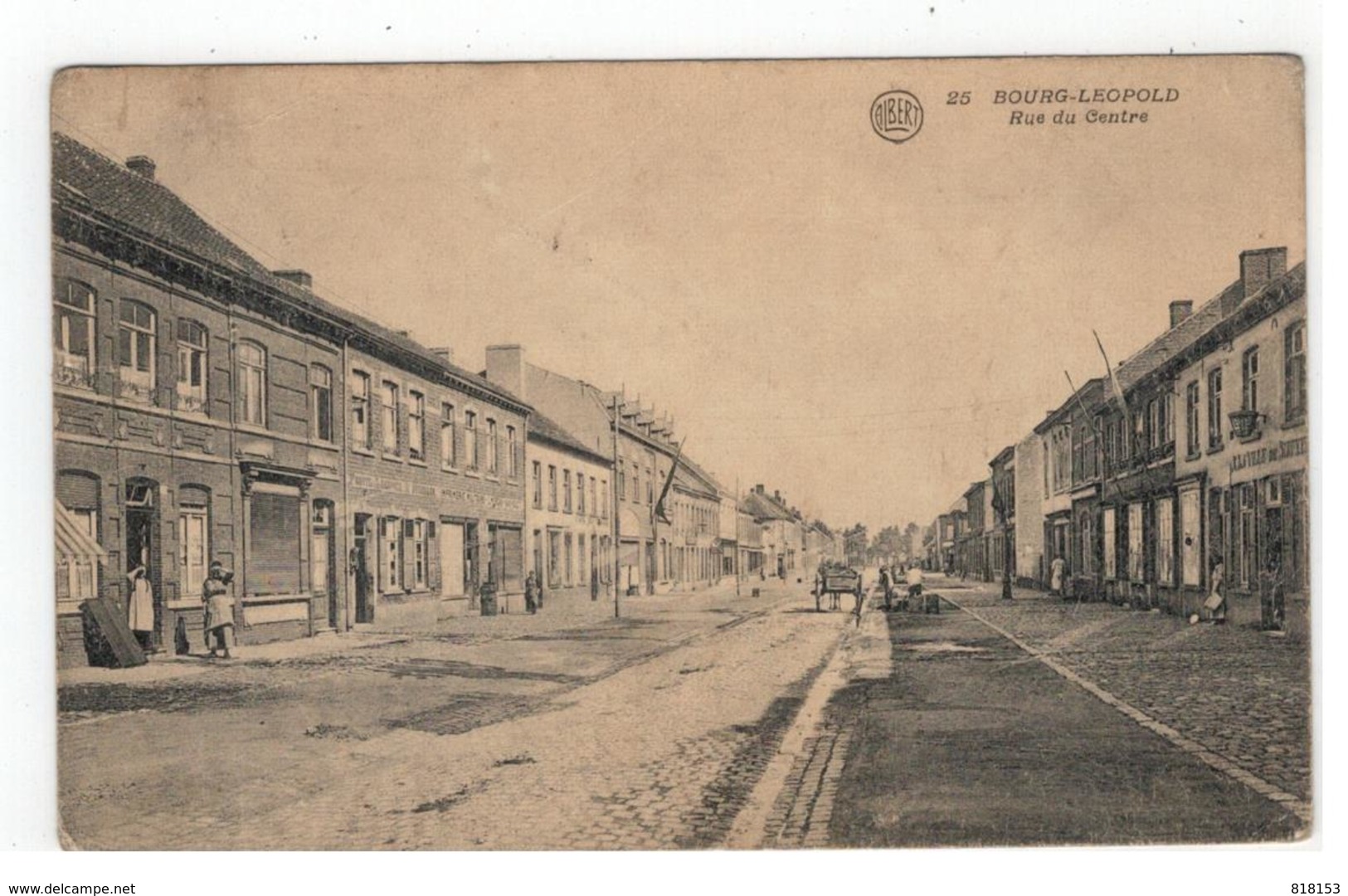 25  BOURG-LEOPOLD  Rue Du Centre 1921 - Leopoldsburg