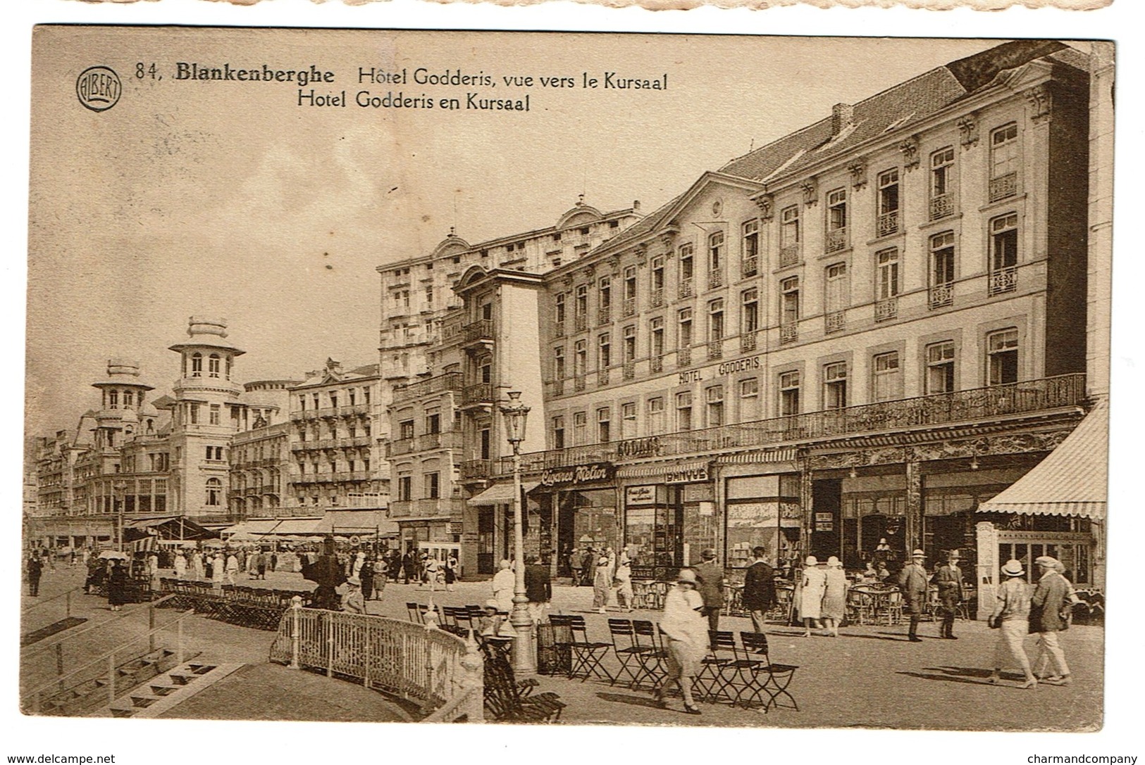 Blankenberghe - Hôtel Godderis Vue Vers Le Kursaal - Circulée - Edit. A. Dohmen N° 84- 2 Scans - Blankenberge