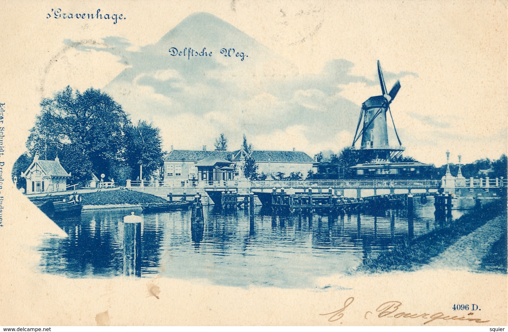 Rijswijk, Hoornbrug, Korenmolen, Windmill, Delftsche Weg - Watermolens