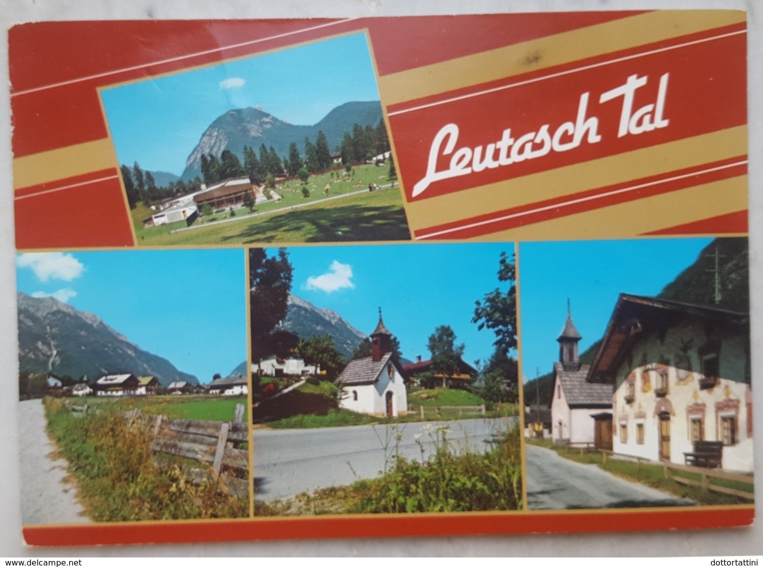 Leutaschtal (Leutasch Tal) - Alpenbad Leutasch, Obern, Moos, Gasse - Multiview - Tirol, Österreich  Vg A2 - Leutasch