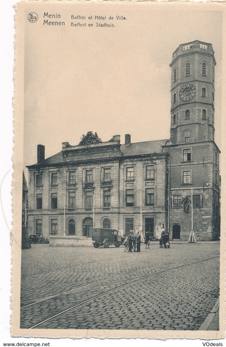 CPA - Belgique - Meenen - Menin - Beffroi Et Hôtel De Ville - Menen