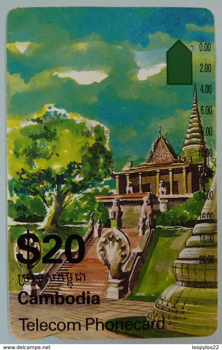 CAMBODIA - $20 - Anritsu - ICM3-1 - First Issue - OTC Int - Used - Kambodscha