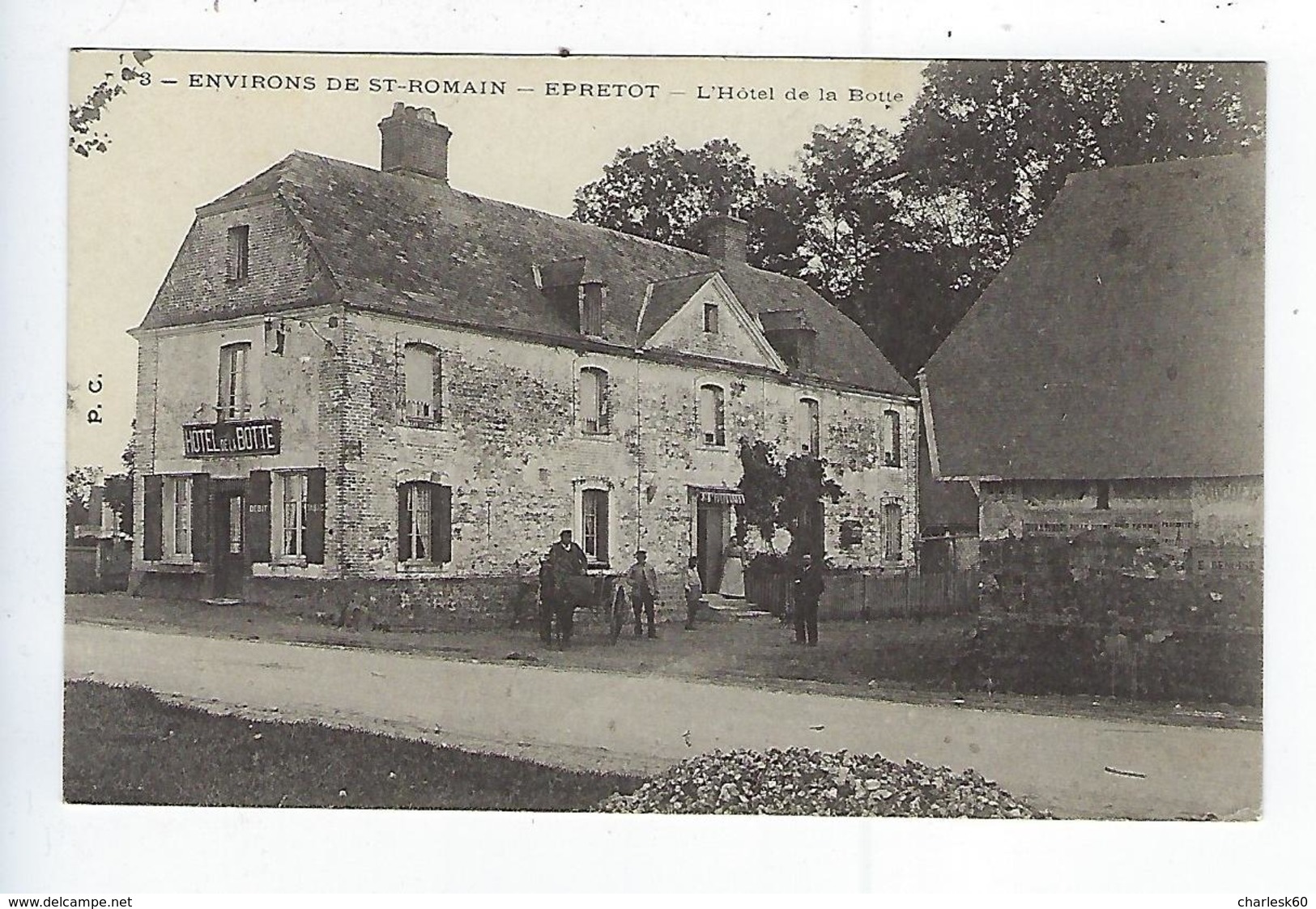 CPA - 76 - Saint Romain De Colbosc - Épretot - Hôtel De La Botte - Saint Romain De Colbosc