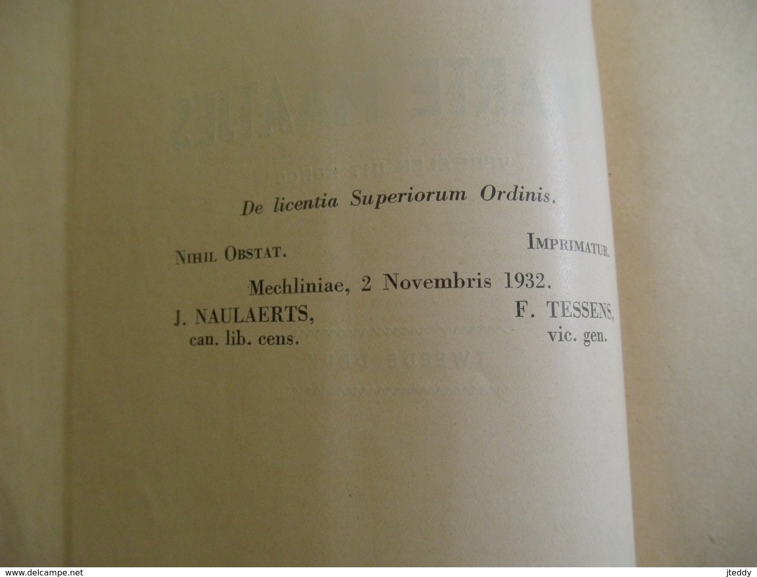 Geillustreerd Oud Boek 1932 ZWARTE  MAATJES  Oor AD . VERREET  UIT . TURNHOUT - Oud