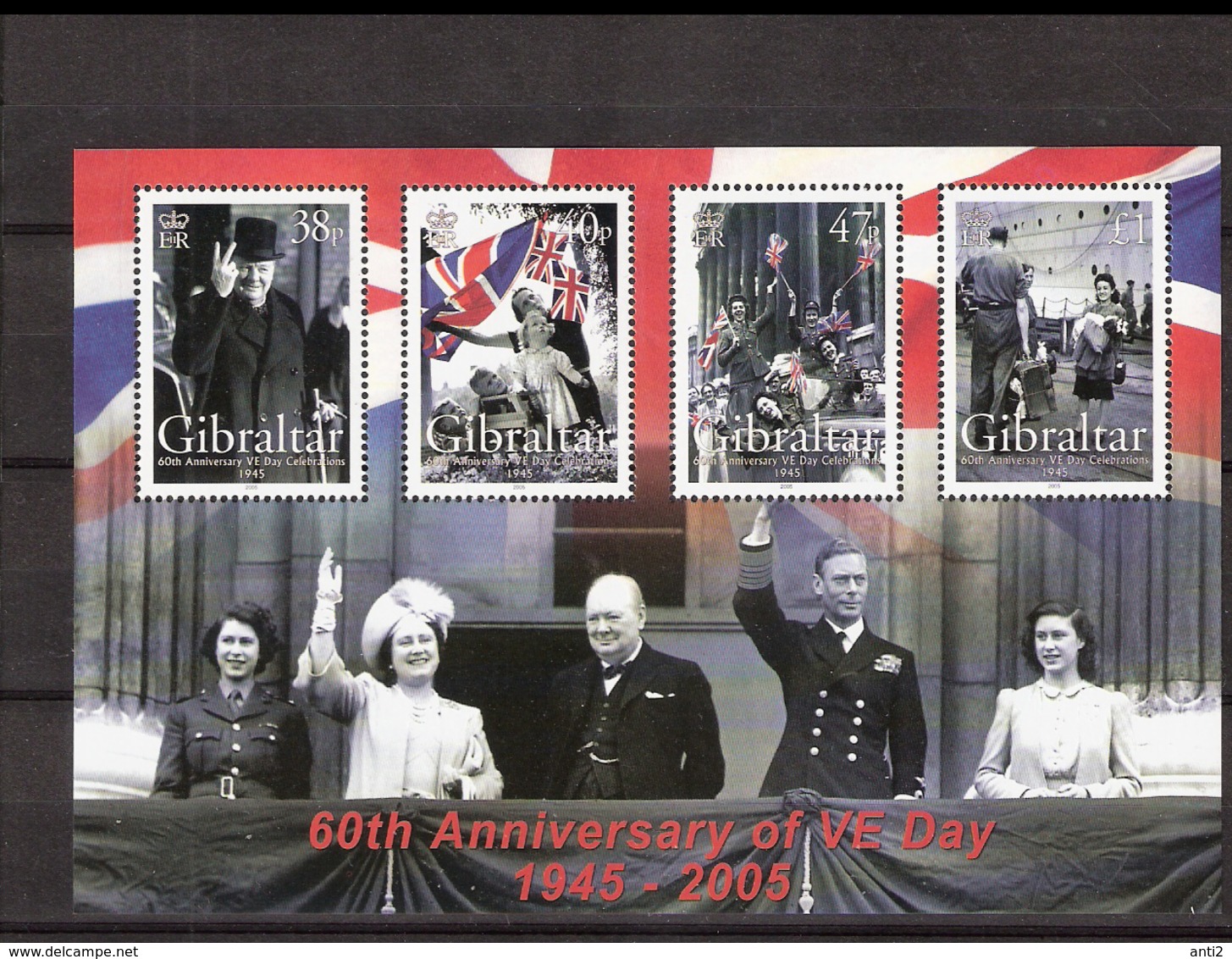 Gibraltar 2005 60th Anniversary Of The End Of World War II., Mi Bloc 66 MNH(**) - Gibraltar