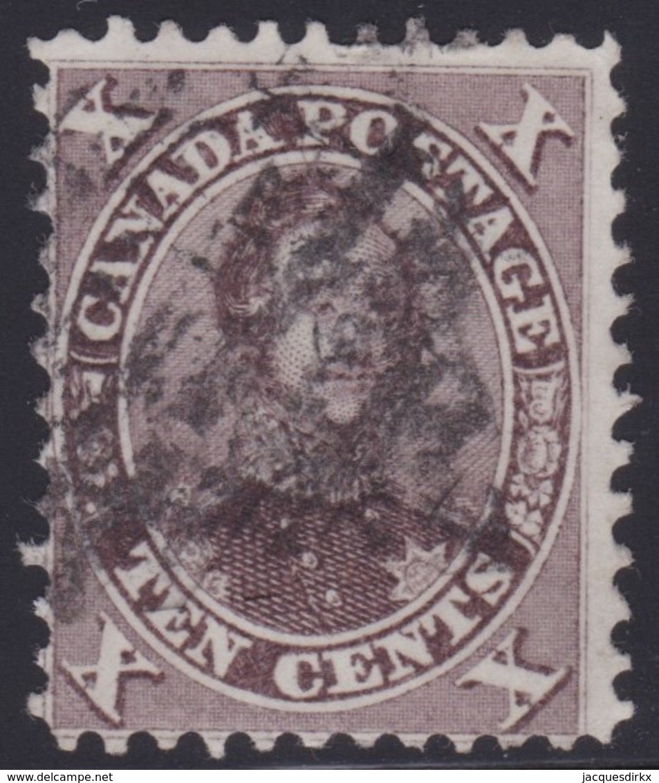 Canada      .    Scott      .   17b    . 10th PTG  .   11¾x12  X       O    .    Cancelled   . /  .   Gebruikt - Oblitérés