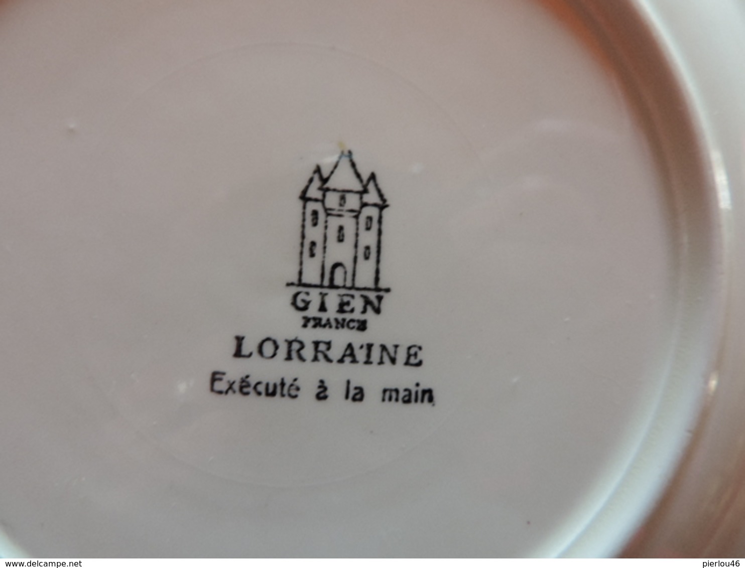 ASSIETTE CREUSE MODELE LORRAINE GIEN - Gien (FRA)