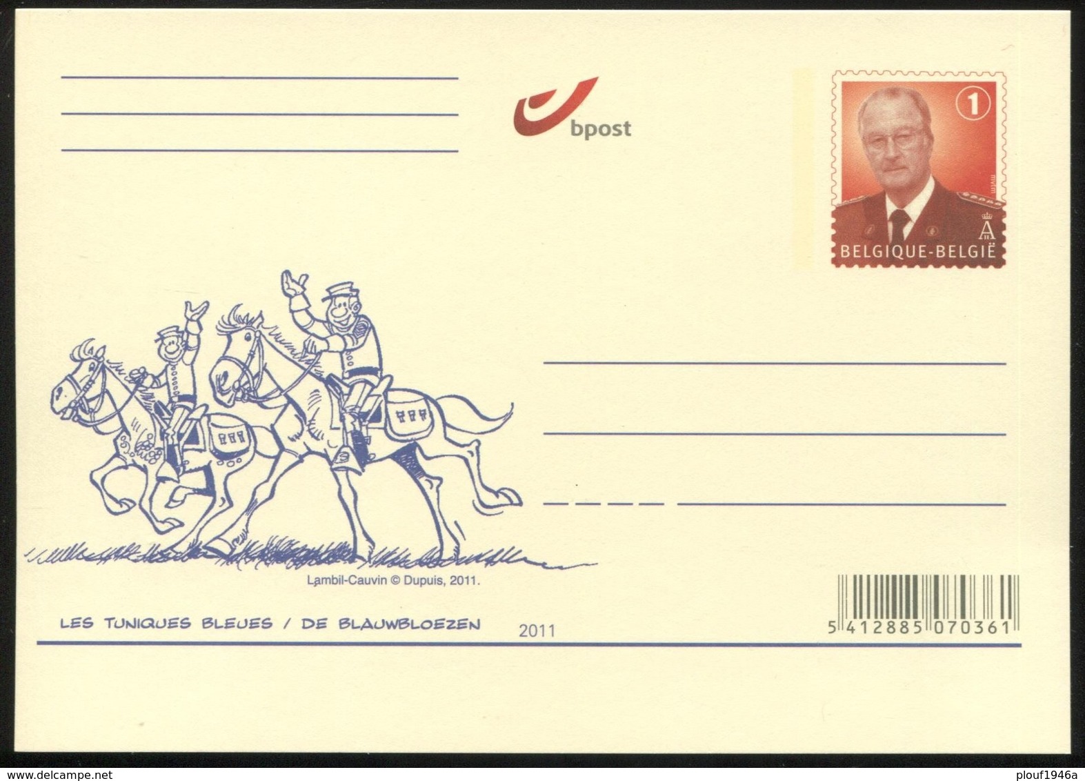 2011 "Les Tuniques Bleues / De Blauwbloezen" - Cartes Postales Illustrées (1971-2014) [BK]