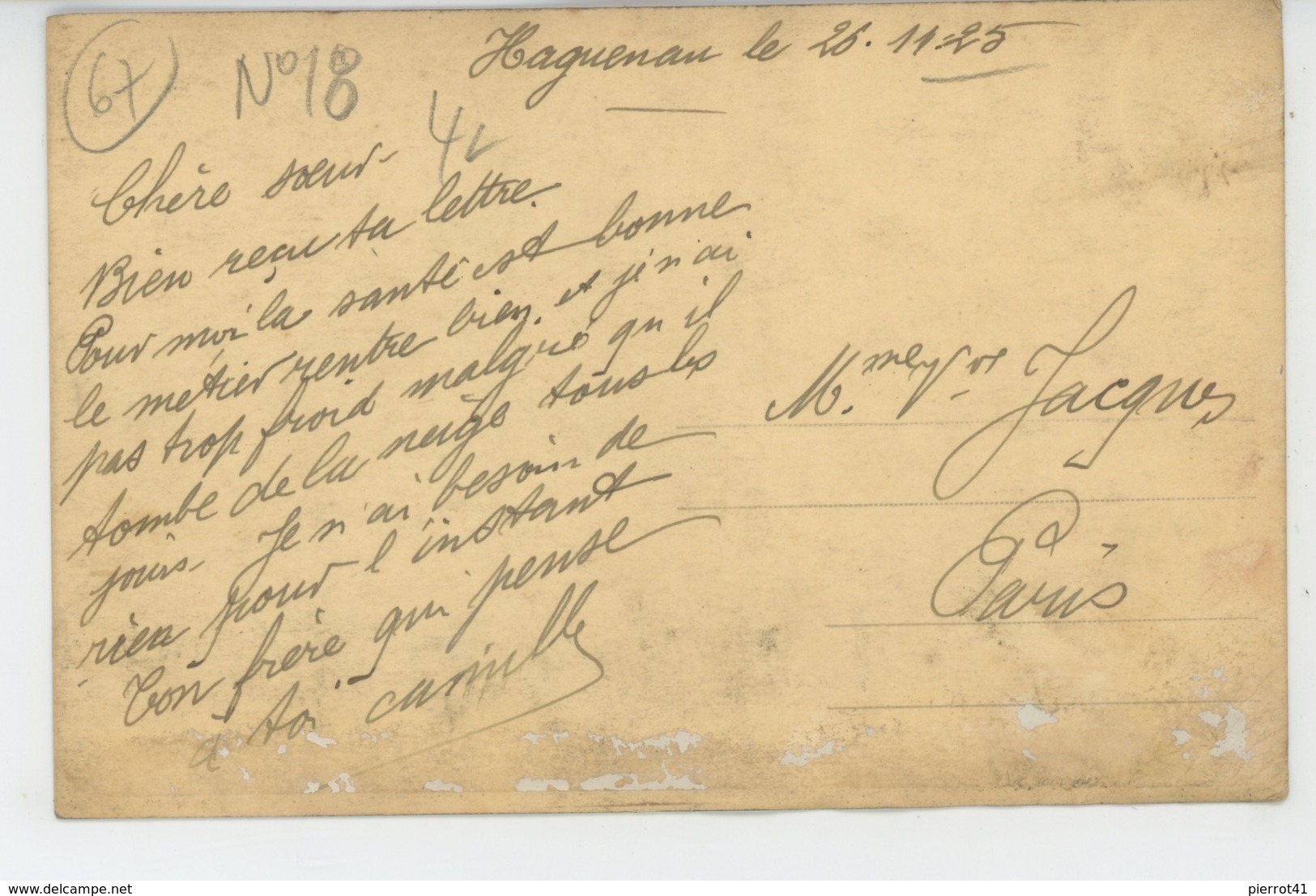 HAGUENAU - MILITARIA - Belle Carte Photo Militaires Du 18ème  Régiment De Chasseurs Datée 1925 - Haguenau