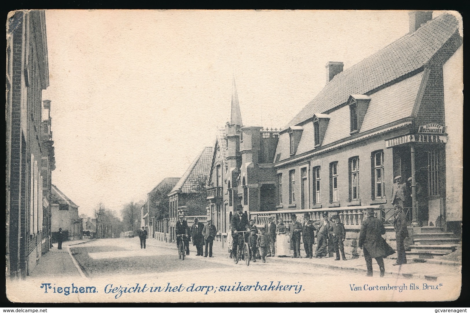 TIEGHEM  GEZICHT IN HET DORP  SUIKERBAKKERIJ - Scherpenheuvel-Zichem