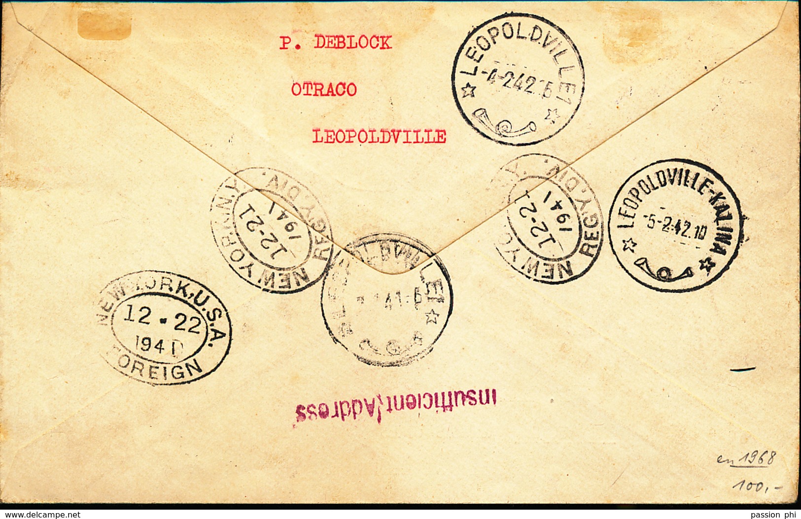 BELGIAN CONGO FIRST FLIGHT 1941 ISSUE ALBERT'S MEMORIAL SET BY REGISTERED ON STRATEGIC PANAM FLIGHT 1941 - Lettres & Documents