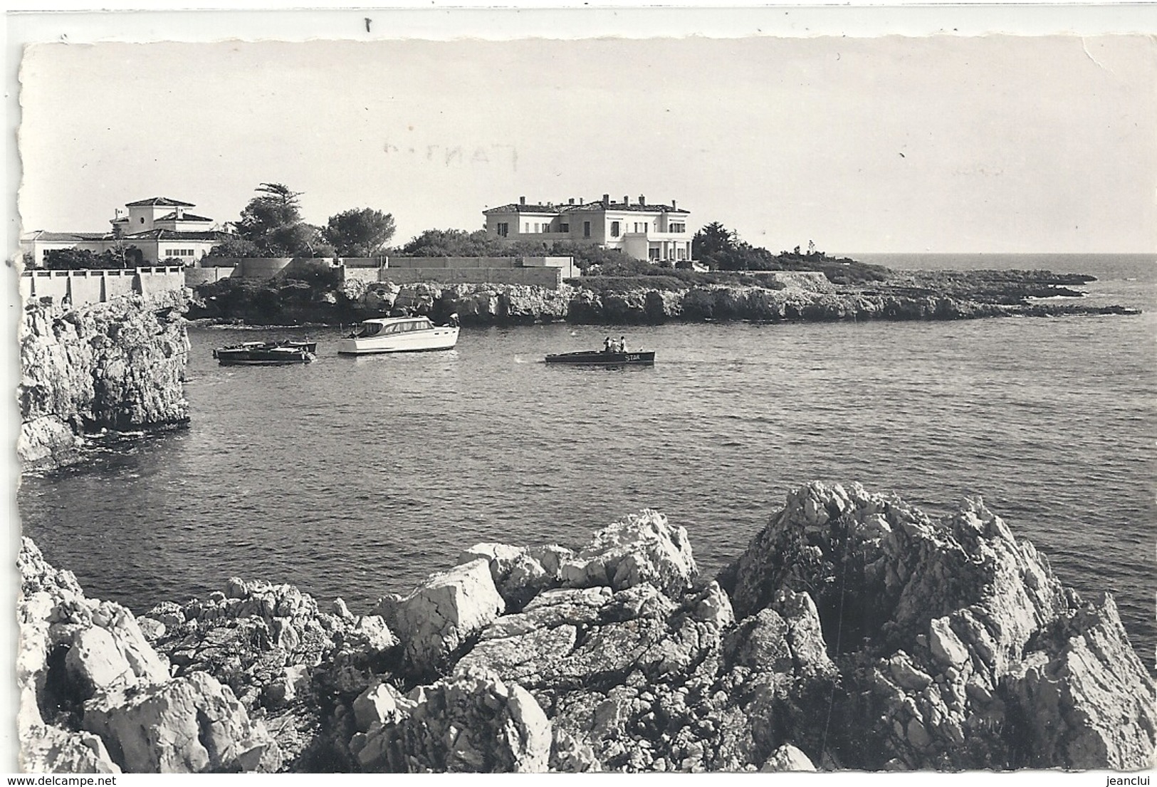 Cpsm Format Cpa. LE CAP D'ANTIBES . LA POINTE DE L'ILETTE . AFFR AU VERSO LE 7-8-1958 . 2 SCANES - Cap D'Antibes - La Garoupe