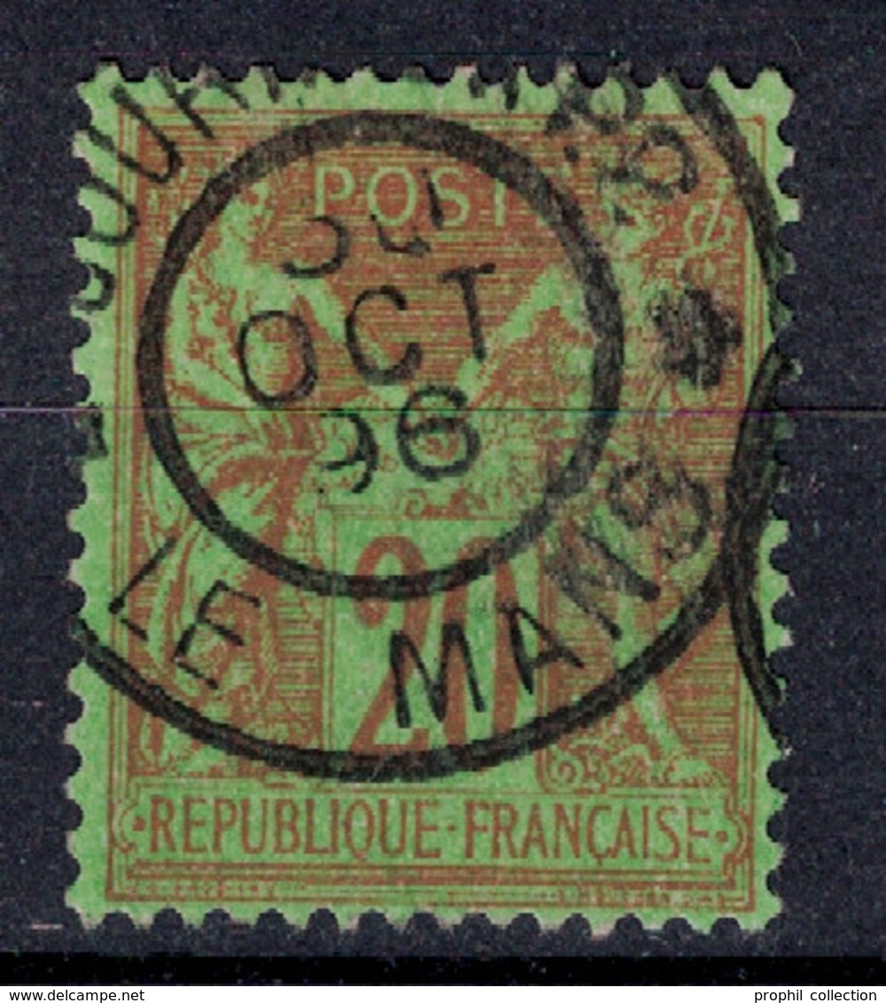 BELLE OBLITERATION CAD " JOURNAUX PP LE MANS " De 1896 Sur SAGE 20c N° 96 - 1876-1898 Sage (Tipo II)