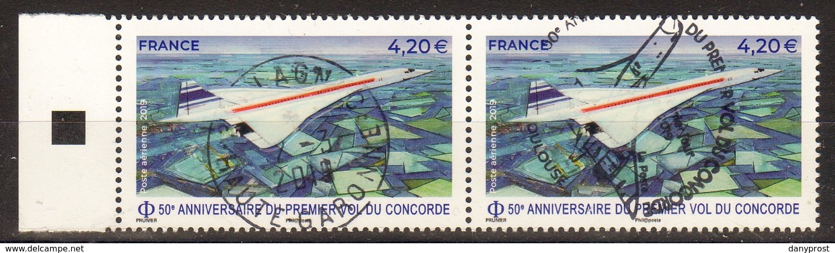 FR 2019 / Les DEUX Cachets 1er Jour Du PA N° 83 " LE CONCORDE-50ème Anniversaire 1er Vol " - Erst- U. Sonderflugbriefe