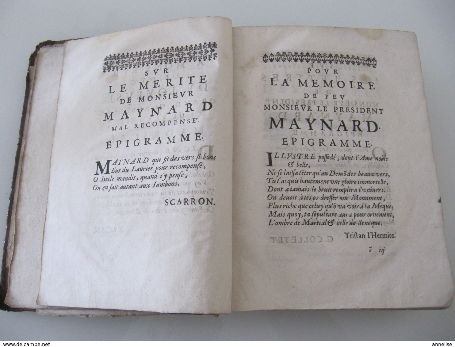 1652 Lettres Du Président Maynard Présidial 15 Aurillac Ed Toussaint Quinet Paris 1ère édition - Jusque 1700