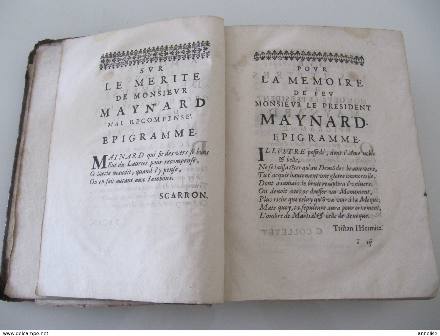 1652 Lettres Du Président Maynard Présidial 15 Aurillac Ed Toussaint Quinet Paris 1ère édition - Before 18th Century